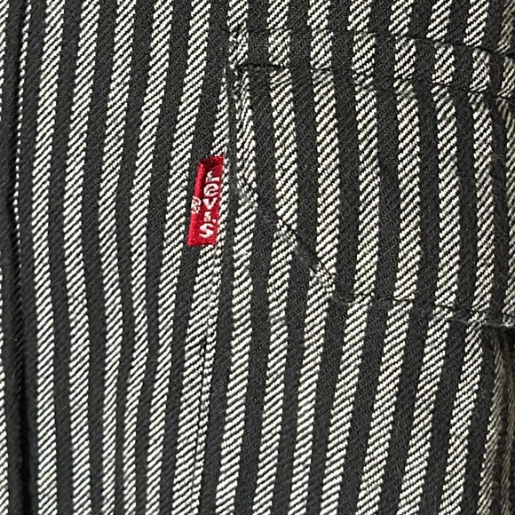 Upcycled Jack Skellington black/gray striped flannel NWOT one of a kind - Picture 11 of 13